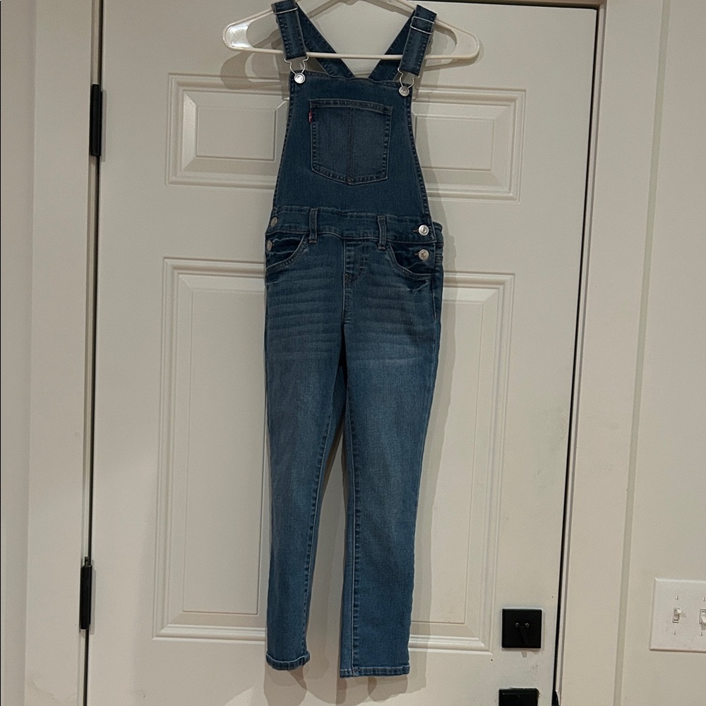 Levi’s Blue Denim Overalls Girls 7